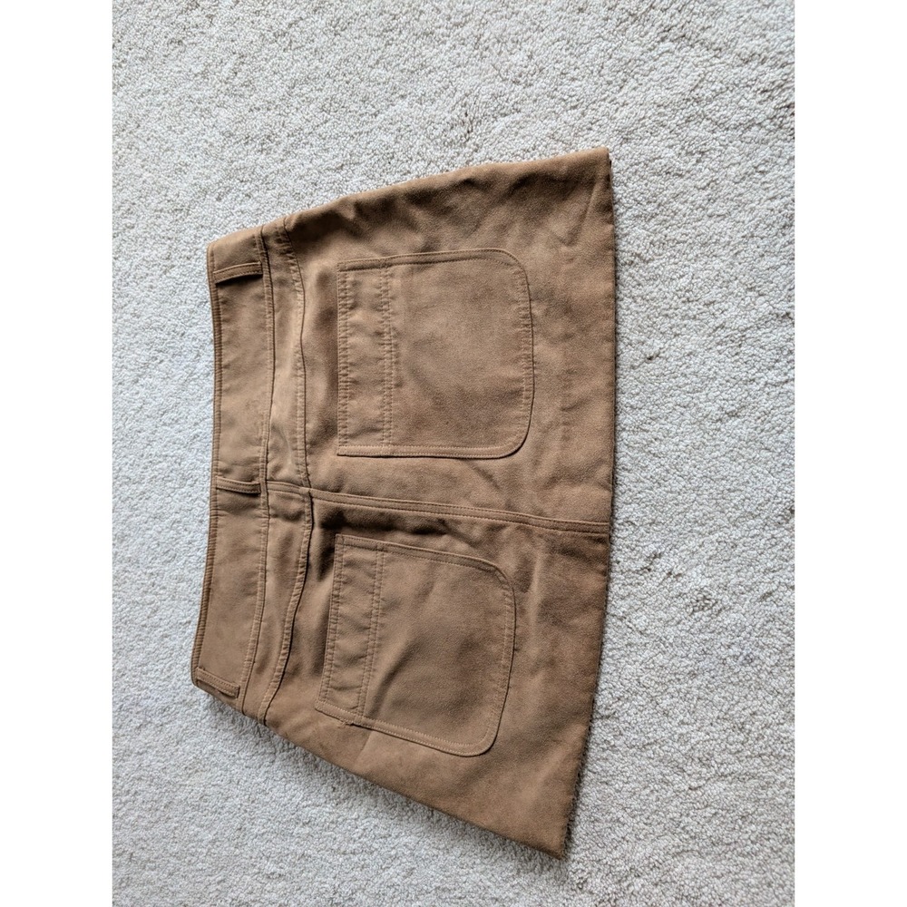 H&M Divided Brown Pocket Accent Mini Skirt Size 8 - Picture 9 of 9